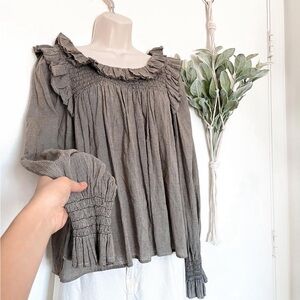 Laurence Dolige Paris Ruffled Blouse